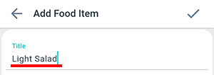 Beetis product details screen. Product name input field.
