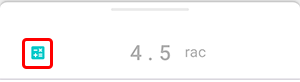 En la parte inferior de la pantalla de entrada de datos de la aplicación Beetis, se resalta el ícono de la calculadora y se muestran los carbohidratos calculados.